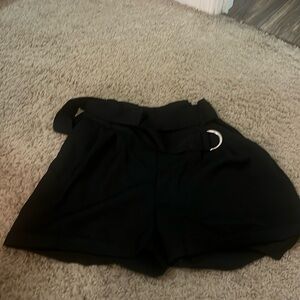 Brand new, never worn high waisted shorts with belt